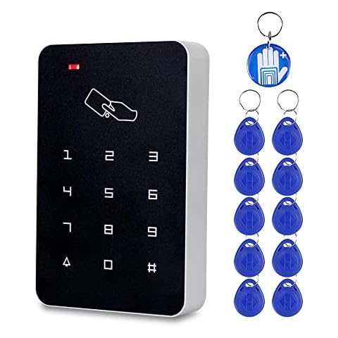 OBO HANDS RFID Standalone Keypad Access Control Card Reader with Digital Keypad+10 EM4100 Tags for Home/Apartment/Factory Secure System (T22) Cover