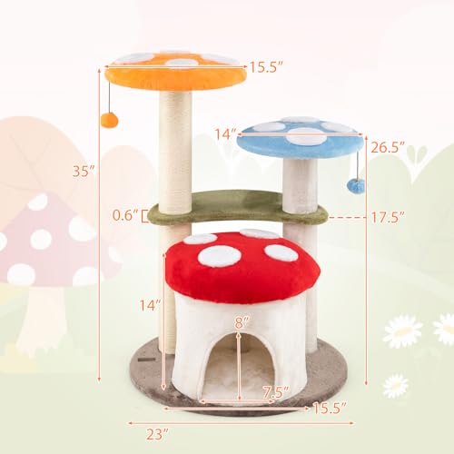 PETSITE Árbol para Gatos Multifuncional 35 Pulgadas miniatura 4