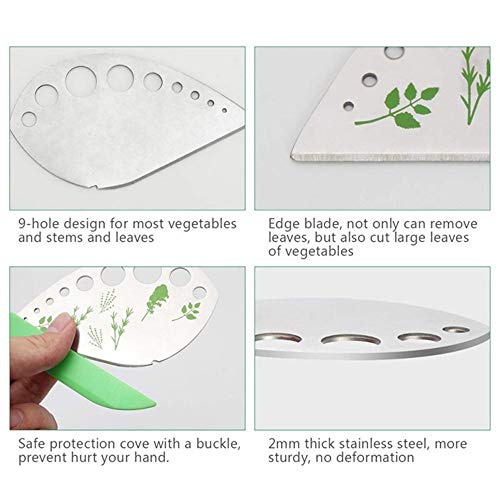 image for Odisen Herb Stripping Tool, Herb Stripper, Easy Stripping Kale Leaf Co
