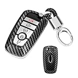 MoKo Car Key Fob Cover for 2017-2022 Ford Bronco Ford Edge Ford F150 Raptor, ABS Car Key Holder Prot