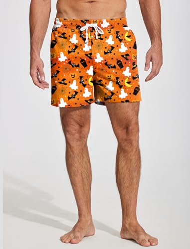 Image of Deyeek 5.5 Inch Mens Pajama Shorts Sleep Cotton Lounge PJ Lightweight Elastic Waist Drawstring Nightwear Bottom with Pockets