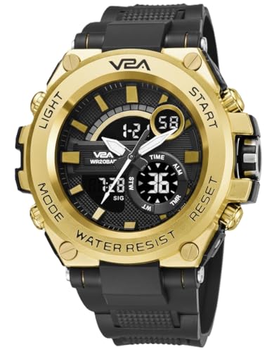 V2A Chronograph Analogue and Digital Sports Watch for Men, Watch for Men, Wrist Watch for Men, Mens Watch, Watch | Gift for Men