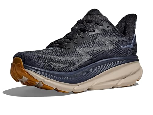 Image of Hoka Men's Clifton 9 Black /Varsity Navy 7.5 Medium