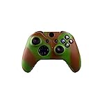 G-MOTIONS Xbox One Controller Case, Silicone Protector for Xbox Controller, Protects Your Controller from Pollution and Adds Extra Bumper Protection (Green/Brown)