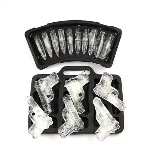 Molde Flexible para Cubos de Hielo con Forma de Bala miniatura 2