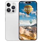 16PROMA X Unlocked Smartphone 6.9" HD Screen 6+256GB Smartphone with 128G Memory Card New System 6800mAh Long Battery Dual SIM/Fingerprint Lock/Face ID/GPS (White)