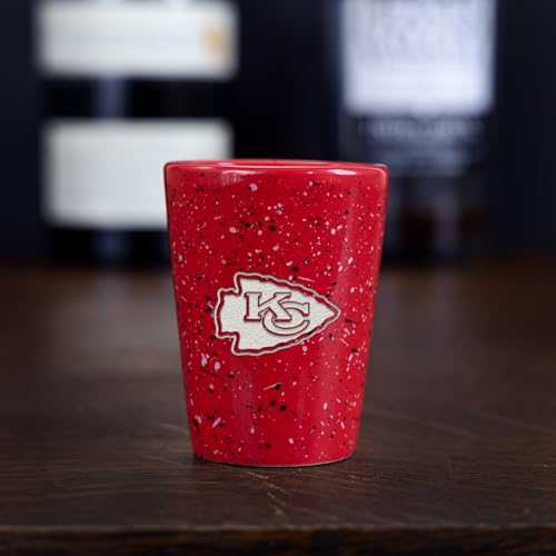 Rico Industries CSK2701RD Nfl Football Kansas City Chiefs 2Oz Ceramic Shot Glass thumb #1