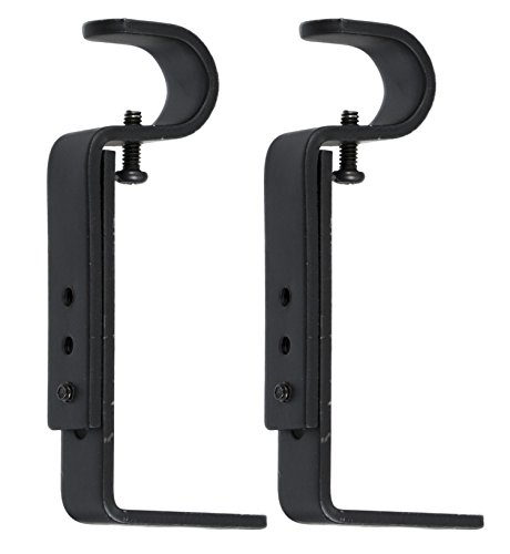 Urbanest Set of 2 Curtain Rod Bracket, Adjustable, Fits 3/4
