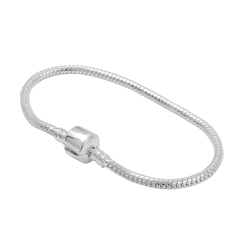 Passo Pulsera plata mujer con cadena de serpiente - Serpento es una pulsera charms plata de 17,5cm en la que llevar tus encantos favoritos - Se envía en una caja de regalo