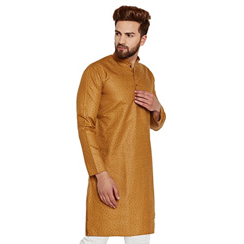 Kurta transpirable de lino contra el calor Sojanya marrón 5