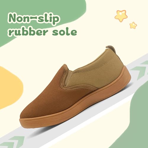 Toddler Kids Wide Barefoot Shoes Girls Boys Minimalist Slip On Canvas Sneakers Lightweight Casual Walking Shoes Fit Naturally Zero-Drop Sole4