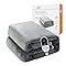 SIC Heated Electric Blanket – Soft Heated Under Blanket with 10 Heat Settings, Auto Shut-Off & Overheat Protection – Washable Underblanket Throw for Sofa or Bed – Grey, Double 150x120cm