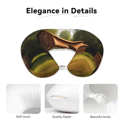 Almohada de viaje de espuma viscoelástica ajustable miniatura 4