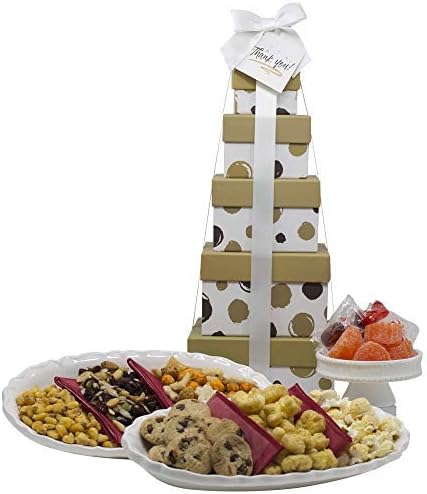Thank You Gift Basket - Box Tower 16" - 6 Tier