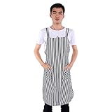 Tejido de calidad superior: este delantal está hecho de un material de tela suave, liviano y duradero, se puede usar durante mucho tiempo.Lavable, fácil de limpiar, fácil de secar.