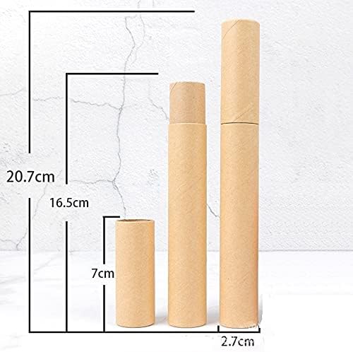 200pcs/lot Kraft Paper Incense Tube Incense Barrel Small Storage Box for pencil Joss Stick Convenient Carrying 2.7cmx20.7m