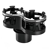 Base de montage réglable : offre trois options de placement – centre, droite ou amovible – avec une base en ABS flexible qui s'adapte aux configurations de tableau de bord et s'installe facilement à l'aide du ruban adhésif double face inclus sans outils.