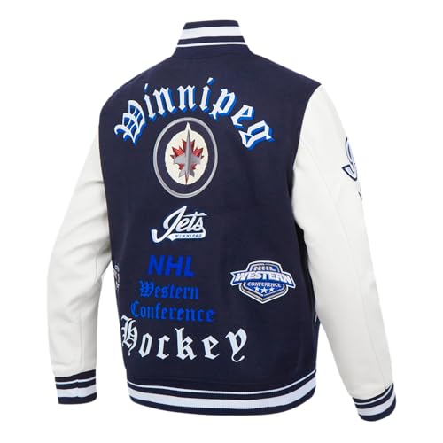 Image of Pro Standard Mens NHL Old English Varsity Jacket