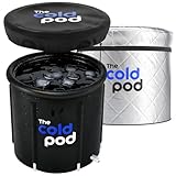 Eisbad Tonne für Athleten mit Abdeckung,tragbares Ice Bath tub für Kryotherapie, The Cold Pod Faltbare Aufblasbare badewanne für den Innen- und Außenbereich Erwachsene (75cm Eisbad Bundle)