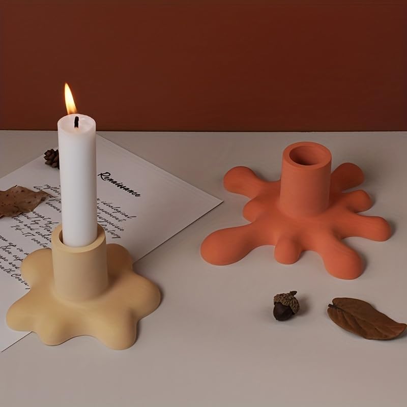 Miniatura 4 de Moldes de tarro de vela de 2 tamaños, moldes de concreto de silicona para portavelas con tapas, moldes de resina epoxi, moldes de fundición de