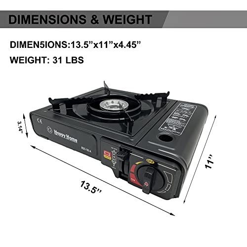 Portable Camping Stove, Propane and Butane Dual Fuel Camping Stove