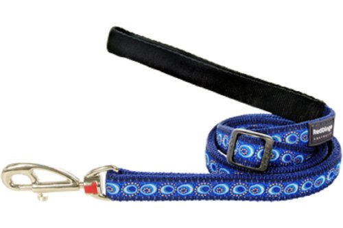 Red Dingo Designer Dog Lead, Small, Cosmos Dark Blue