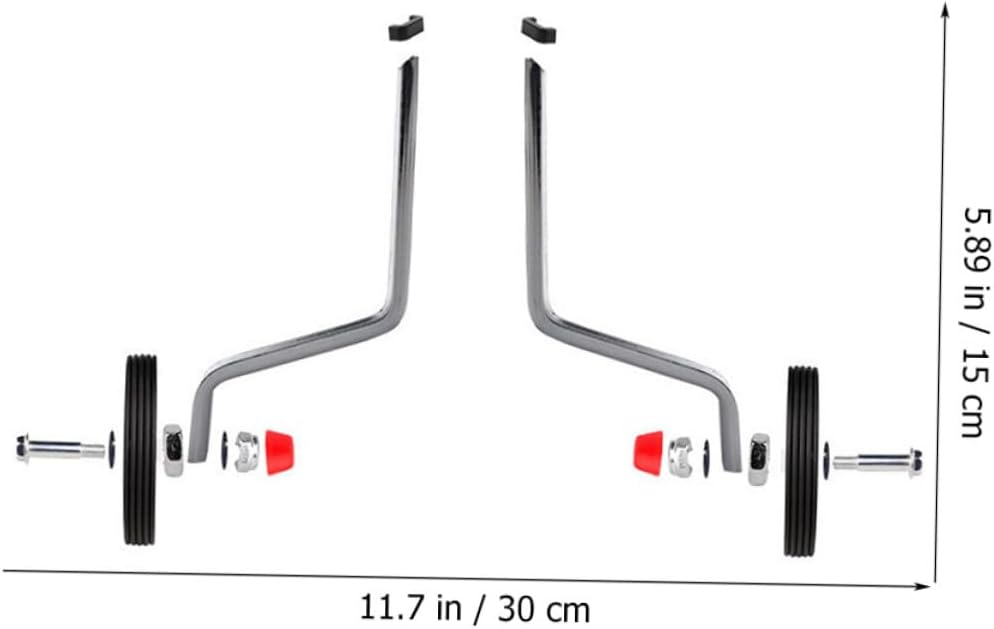 Generic Versatile Bike Stabiliser Replacement Training Wheels Slip-resistant Auxiliary Wheels for Bicycle Balance Accessory