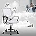 Ergonomic Office Chair Desk Chair Mesh Computer Chair Back Support Modern Executive Adjustable Rolling Swivel Chair for Women, Men(White)