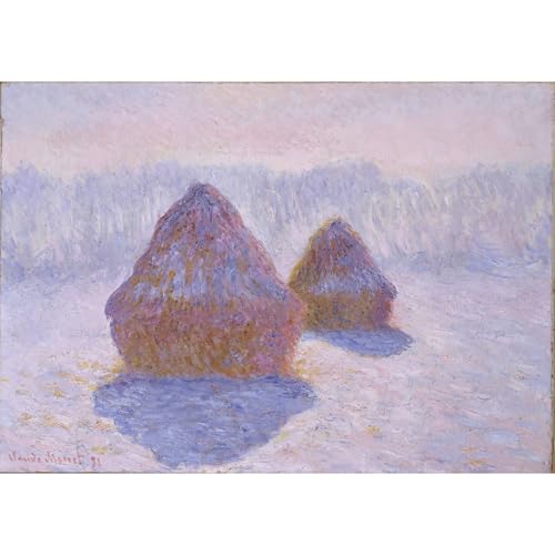 Monet Meules de foin grand tableau giclée pour habiller un mur vide