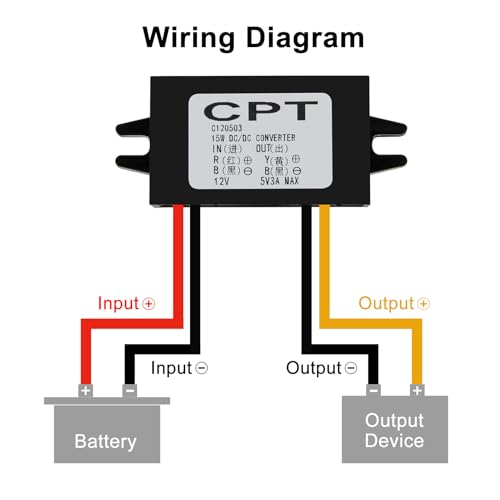 Image of 2Pcs DC Converter Waterproof 12V /24V to 5V Converter Step Down Module 3A 15W Power Adapter Voltage Regulator Car Power Converter Adapter