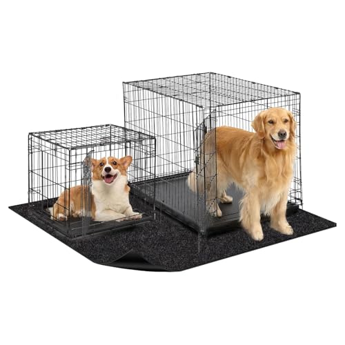 Tapis de cage pour chien étanche en feutre et base PVC