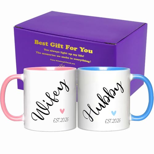 Set de Tazas Fatbaby Hubby Wifey 11 oz miniatura 1