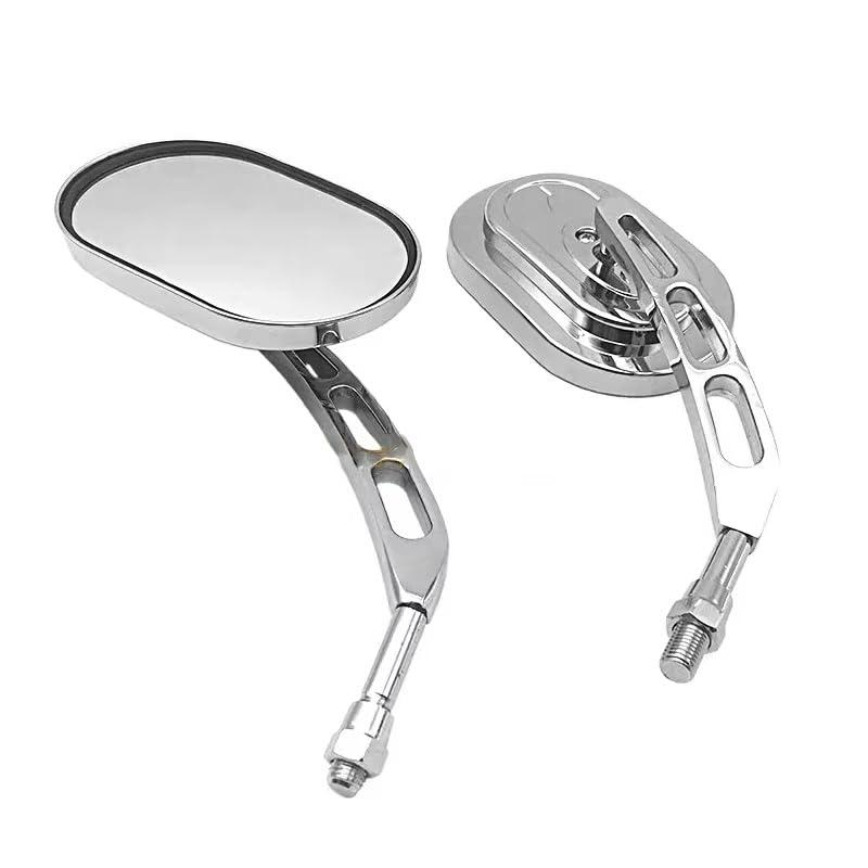 Espejo retrovisor cromado universal con visión antirreflejos 2