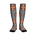 KYWSM St Benedict Medal Holy Cross Logo Compression Socks for Women and Men 15-20mmHg-Circulation Support Socks