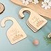 Wooden Baby Clothes Dividers - Double Sided Clothing Organizer, Sided Baby Clothes Size Hanger Organizer, Wood Size Dividers for Newborn to 24 Months（Tree Pattern）