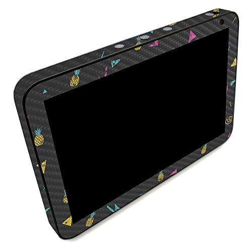 Image of MightySkins Carbon Fiber Skin Compatible with Amazon Echo Show 8 (Gen 2) - Magic Pineapple | Protective, Durable Textured Carbon Fiber Finish | Easy to Apply