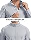 MAGCOMSEN Sportshirt für Herren Fitness Outdoorshirt UPF 50+ Sonnenschutz Langarmshirt Sommer Longsleeve, Hellgrau, XL