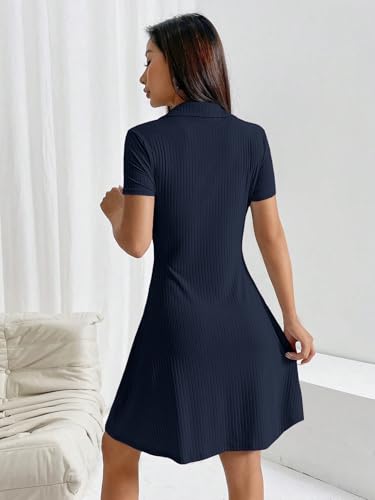 Image of TOPLOT Women's Western Dresses | Knee Length Dress | Stylish Design Fit | One Piece Bodycone | Trendy Look Styling | Easy Movement | Perfect for Casual, Outings (5237)