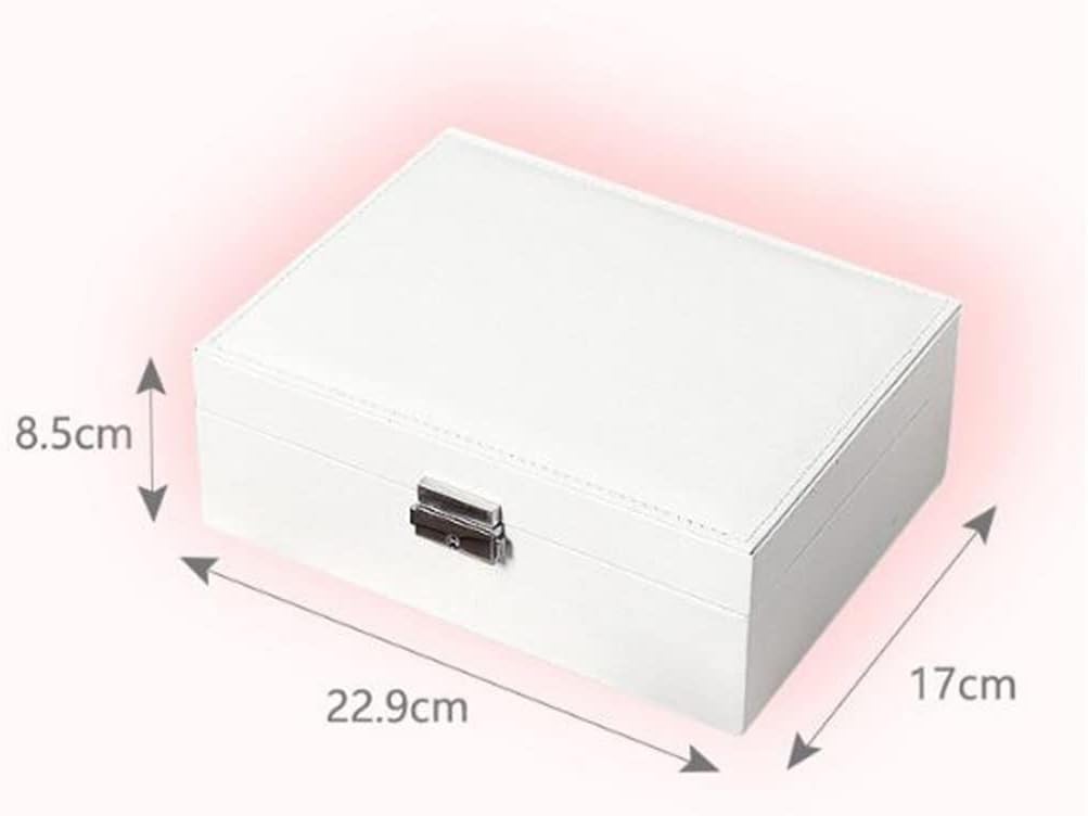 Leather Layer Jewelry Box Packaging Earrings Necklace Storage Display(D)
