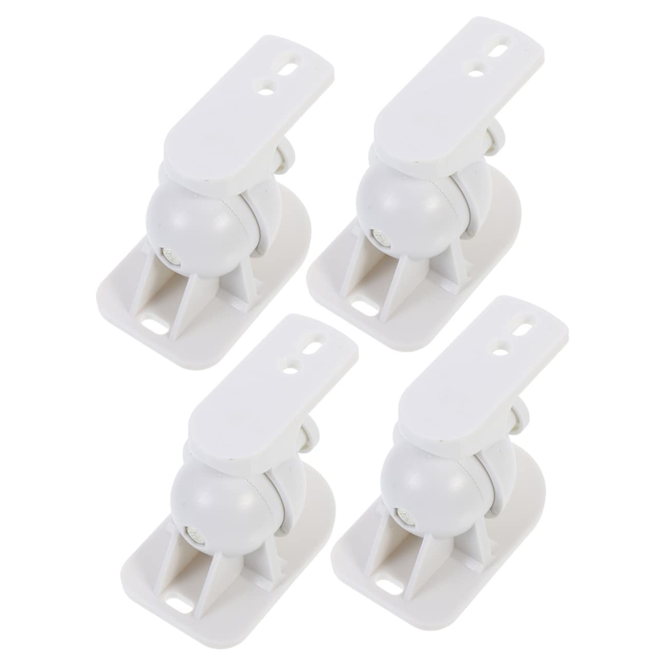 SHINEOFI Supports Blanc 4 pour Pièces Muraux Rotatifs Abs Haut-parleurs