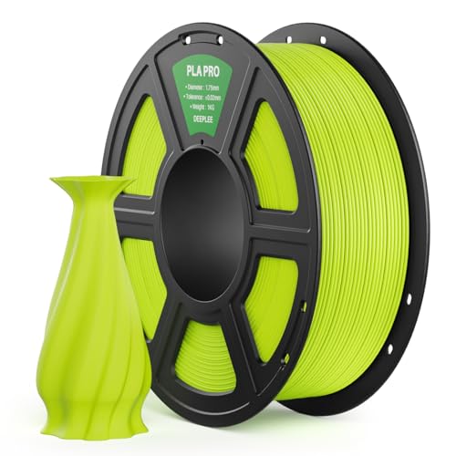 Image of PLA PRO Filament 1.75mm, Stronger Toughness 3D Printer Filament, PLA Filament Dimensional Accuracy + /- 0.02 mm, Neatly Wound, Fits Most FDM 3D Printer, 1KG Green