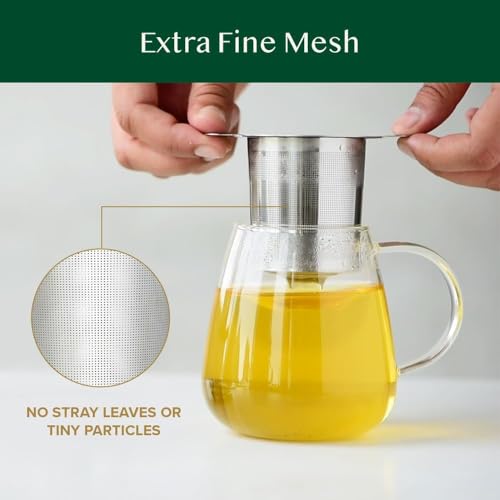 Image of VAHDAM, Classic Tea Infuser | Tea Infusers for Loose Tea | 18 /8 Stainless Steel Loose Tea Steeper | Best Tea Strainers for Loose Tea | Tea Diffuser | Loose Leaf Tea Infuser | Gift for Him /Her