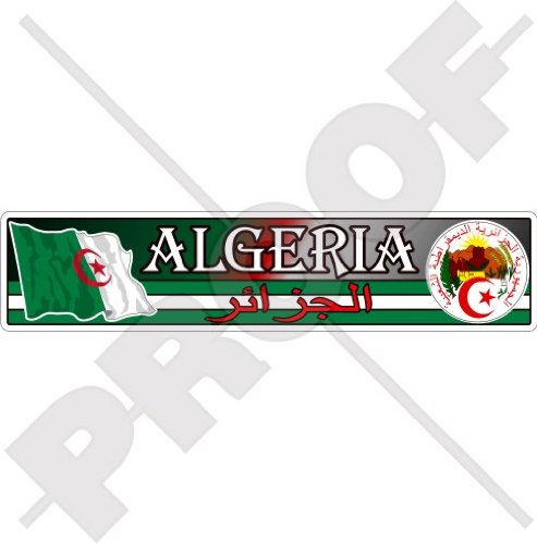 ALGERIE Algérienne Drapeau-Sceau, Emblème Nationale, 180mm Vinyl Sticker, Autocollant