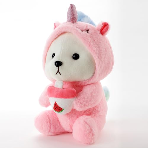 Image of Pink Puppy Ultra-Soft Plush Toy for Kids | Soft Stuffed Animal Doll with Premium Fabric | Cute Hug-Friendly Plush Toy for Babies, Toddlers, Girls & Boys | Safe, Lightweight (40 CM)