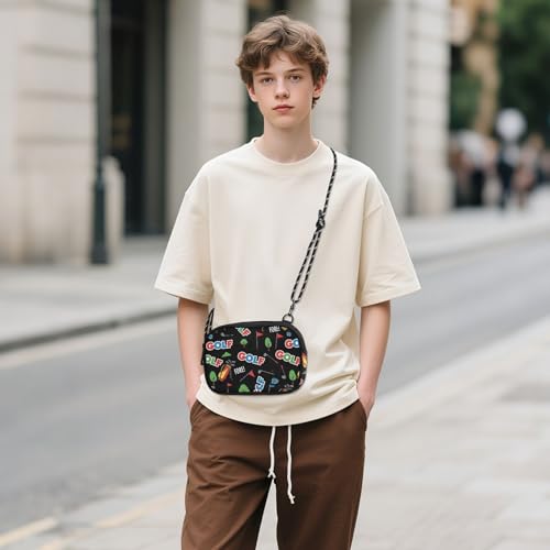 Crossbody Bags for Women Men Small Cross Body Mini Side Cellphone Purses Adjustable Shoulder Strap 7.6 * 5.3 * 1.5 IN3