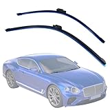 COOL STAR 1 Pair Windshield Wiper Blade compatible with Bentley Continental Gt Gtc & Flying Spur 2004-2018 Replaces 3W1955425D 3W1955425A 3W1955425B 3W1955425C