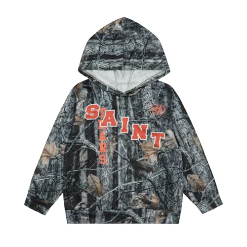 Image of Saint Tears Boys Camo Hoodies Vintage Sweatshirt Pullover Casual Crew Neck Kids Hoodie Graphic Print Hooded (2-7 Years)