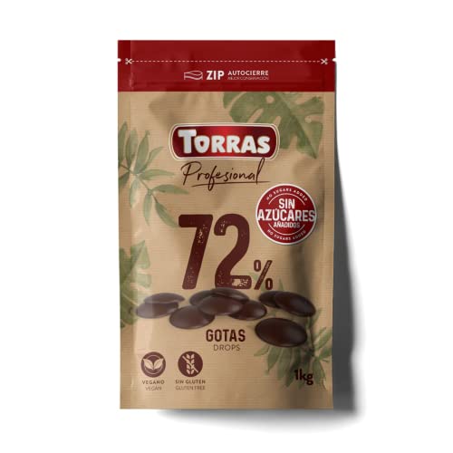 Cobertura Chocolate 72% cacao sin azúcar 1kg