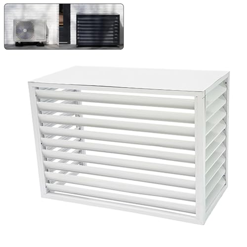 Cubierta de aluminio para aire acondicionado que optimiza y protege el condensador
