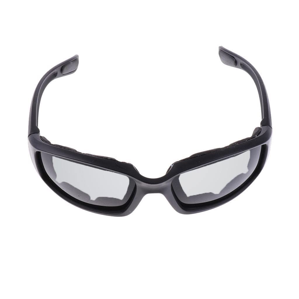 zalati Occhiali da Moto 3 pezzi con imbottitura in schiuma all'interno Occhiali resistenti all'acqua/vento per la guida in moto